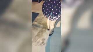 OLDER WOMAN IN PETTICOAT GIVES ME HER UNDERCLOTHES